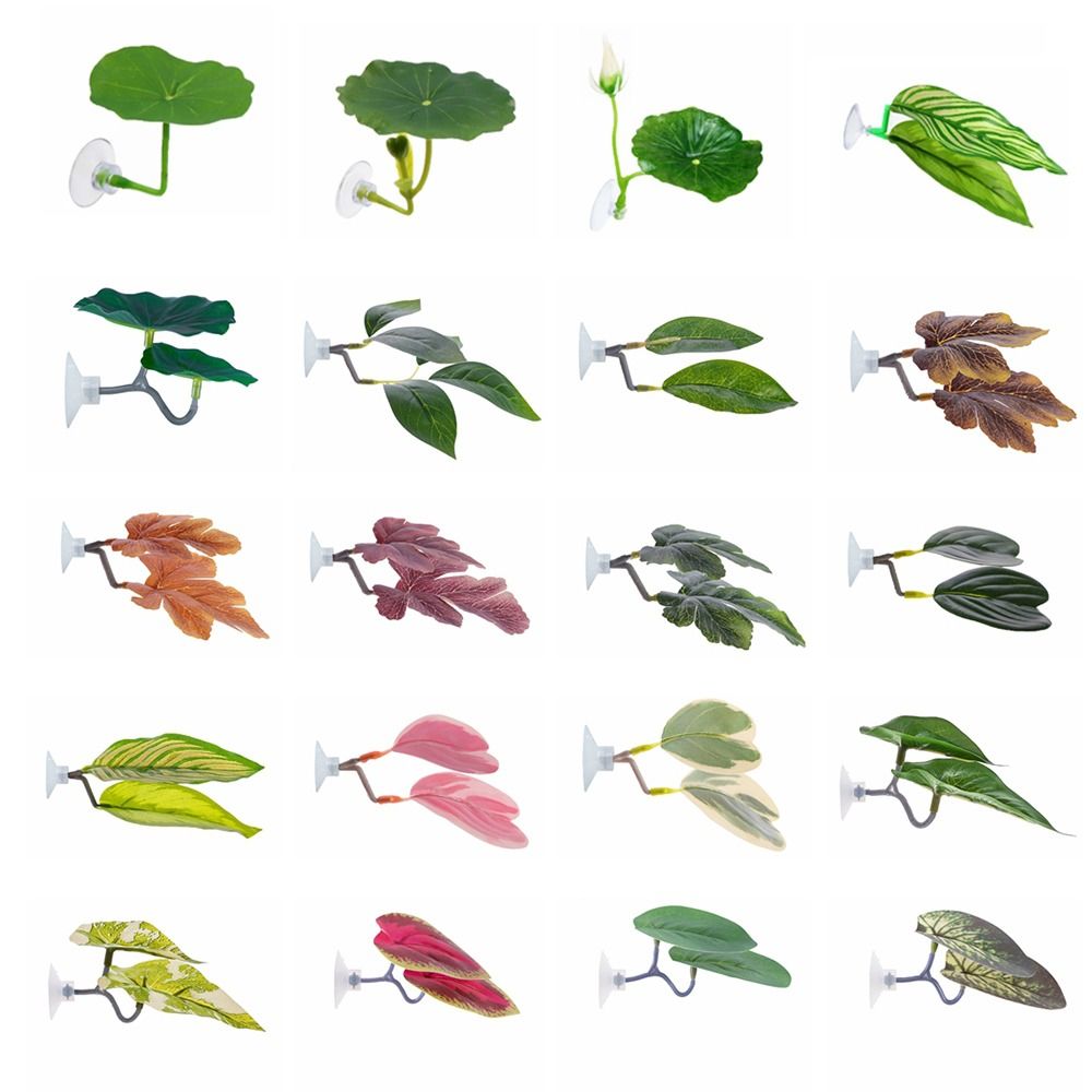 Aquarium Plant Growth - Plastikowe liście lotosu dla ryb betta