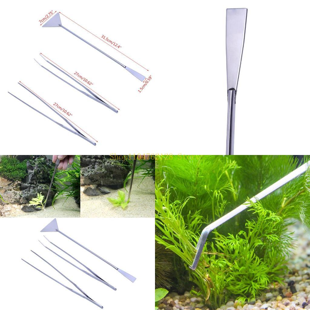 Planted Aquarium Starter Kit - 3-pak pęsety akwariowej szpatułki narzędzia zestaw