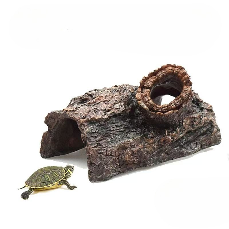 Planted Aquarium With Driftwood - Figurka psa robota z żywicy, rośliny