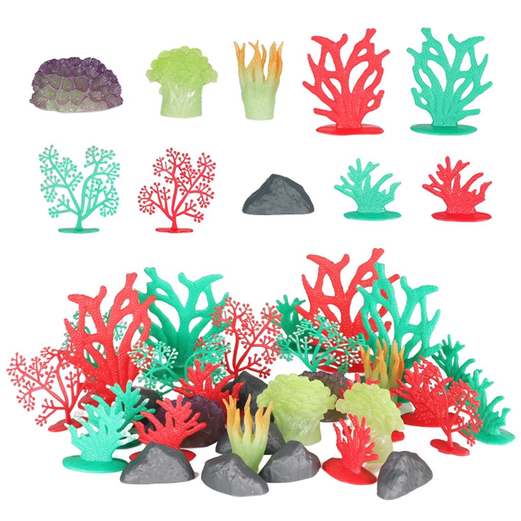 Zestaw 32 ozdób do akwarium –  – Planted Aquarium Models recenzja i cena
