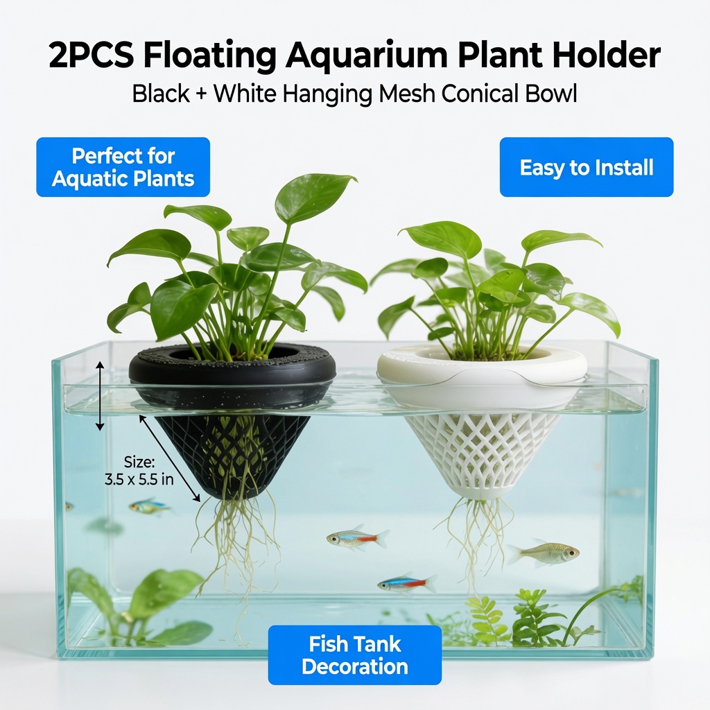 2 szt. Pływające koszyczki na  – Aquarium Plant Growth recenzja i cena
