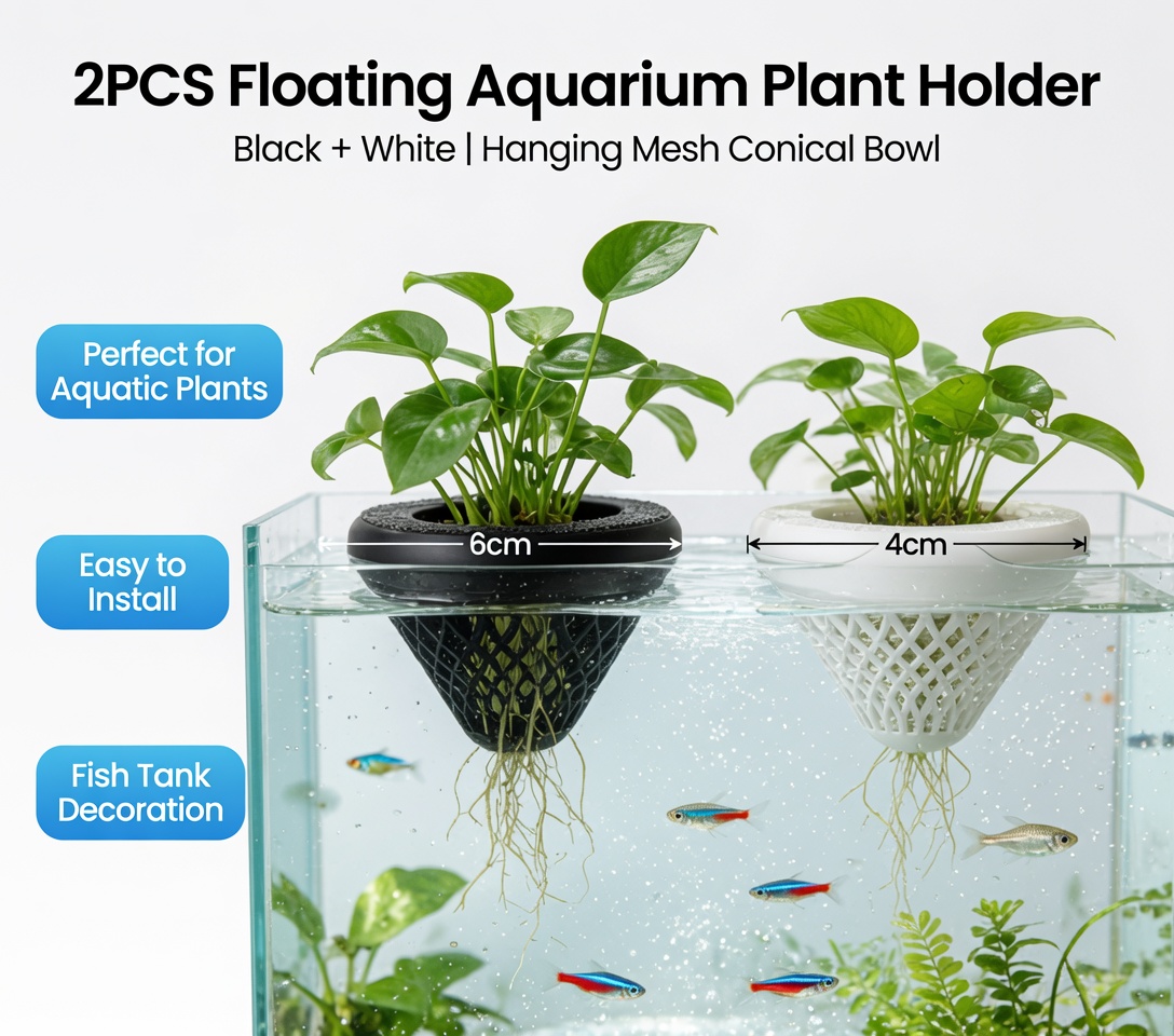 2 szt. Pływające koszyczki na  – Aquarium Plant Growth recenzja i cena