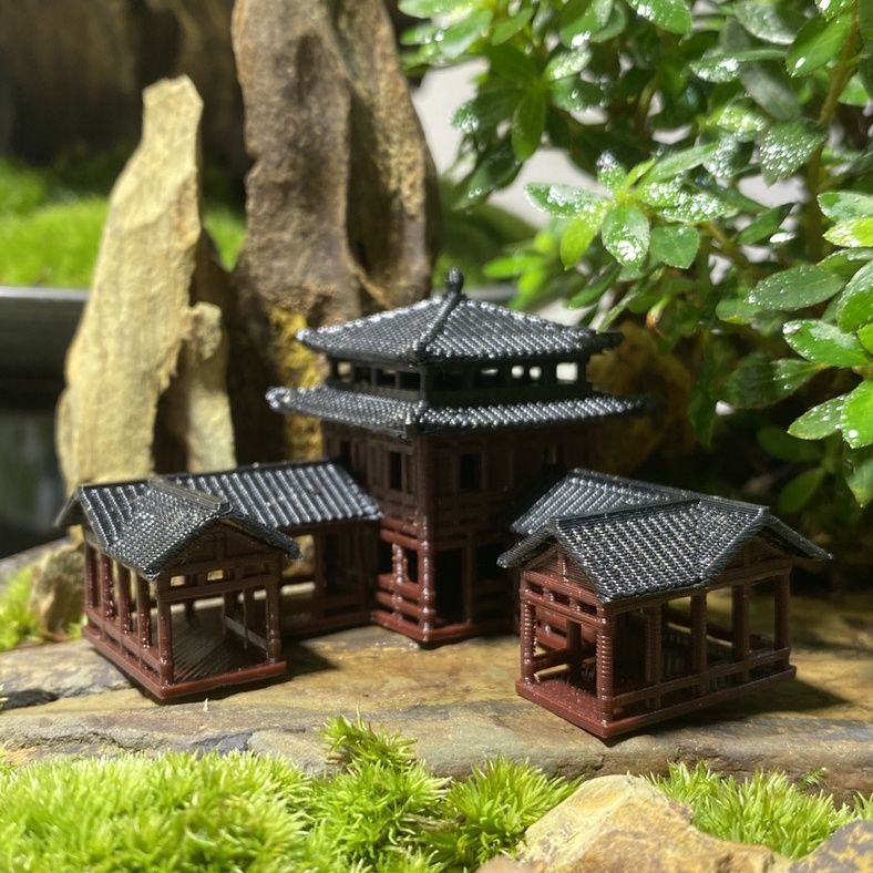 Plastikowy chiński styl staroż – Planted Aquarium Models recenzja i cena