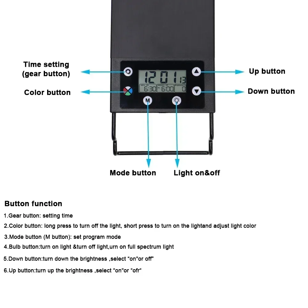Wodoodporne oświetlenie LED do – Aquarium Plant Growth recenzja i cena