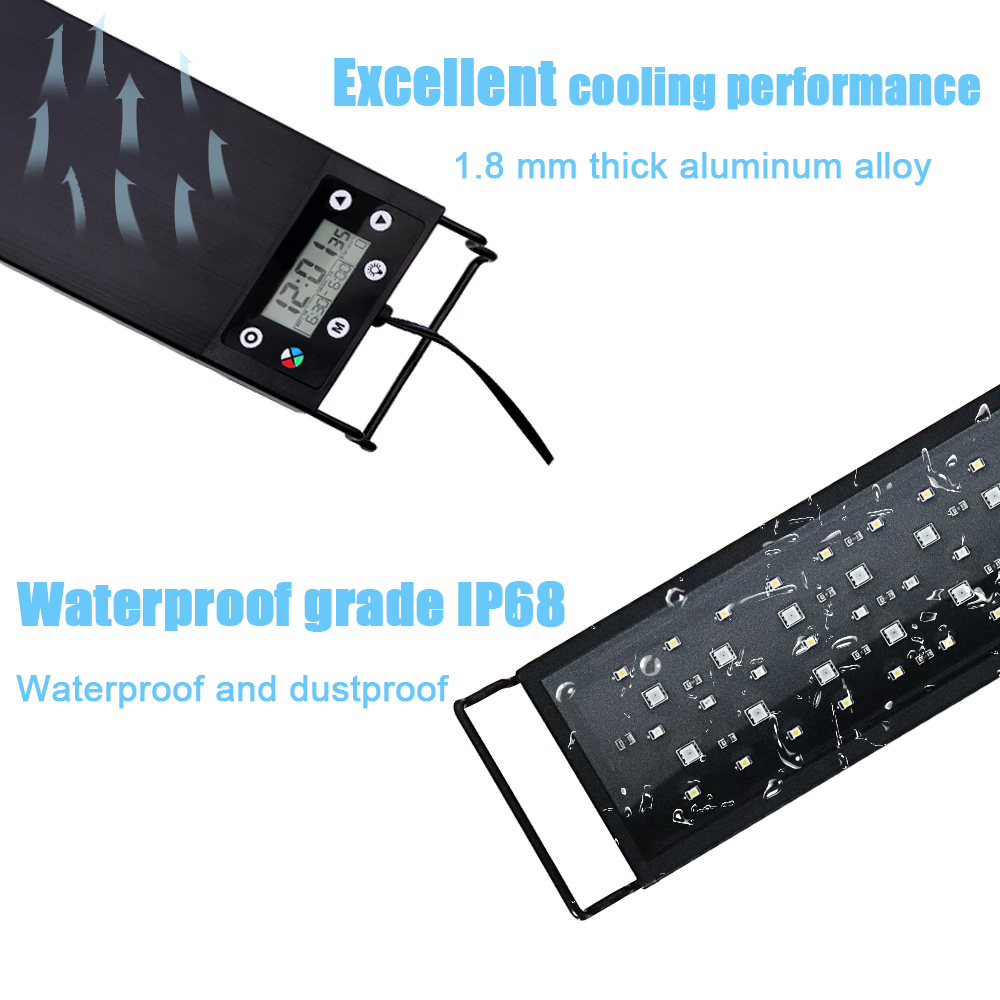 Lampa LED do akwarium 30-60cm, – Aquarium Plant Growth recenzja i cena